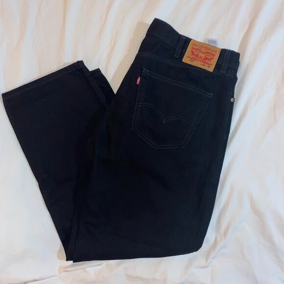 NWOT- Men's Levi's® 550™ Relaxed Fit Jeans, Black, Size 38W 30L - Picture 1 of 4